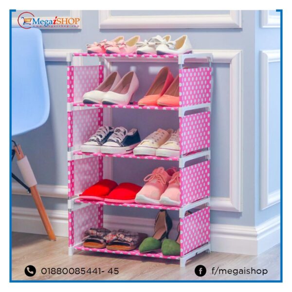 Shoe Rack Cabinet Tower Shoe Storage pink